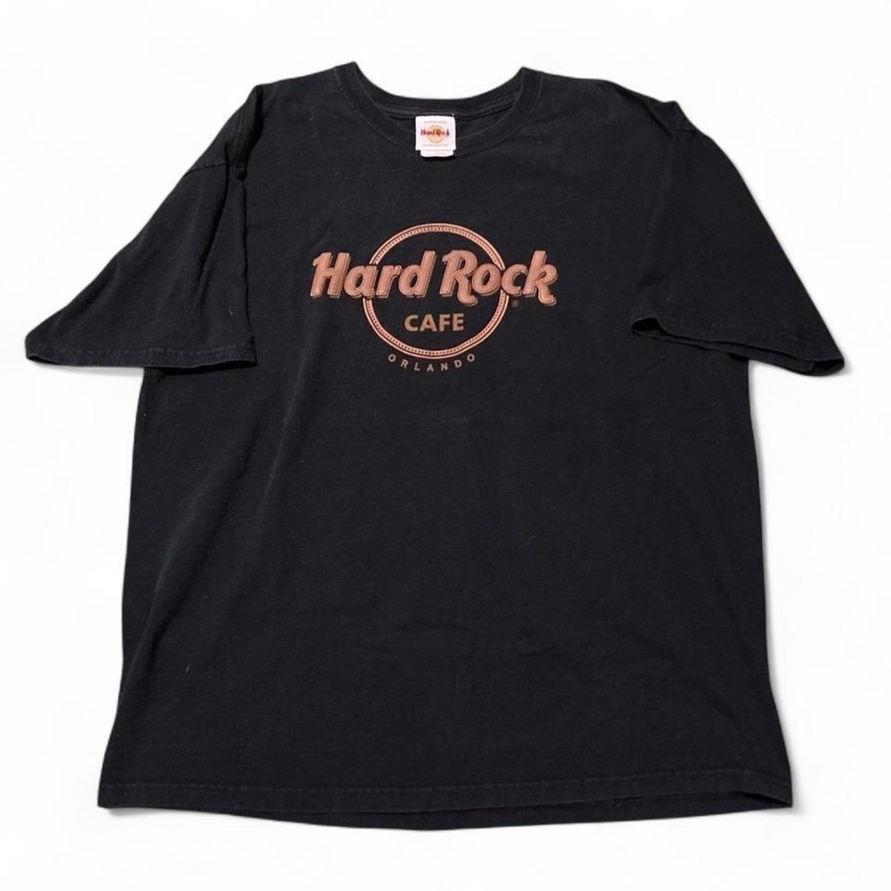 Hard Rock Cafe Orlando embossed logo shirt vintage 00s‎ cotton XL/23